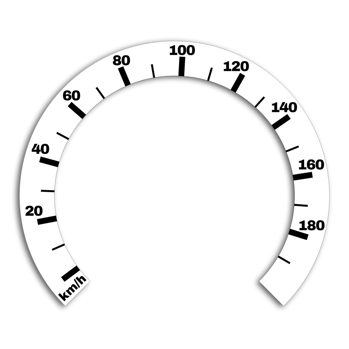 Speedometer sticker for Harley-Davidson Dyna, 1988 - 2017