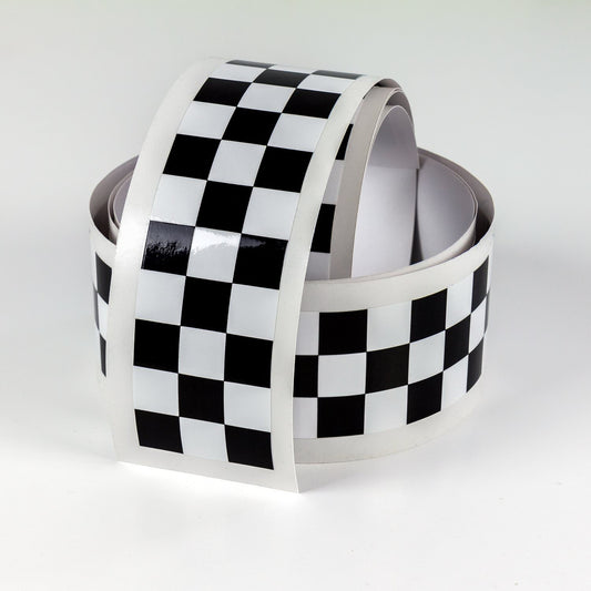 checkered cafe racer stripe