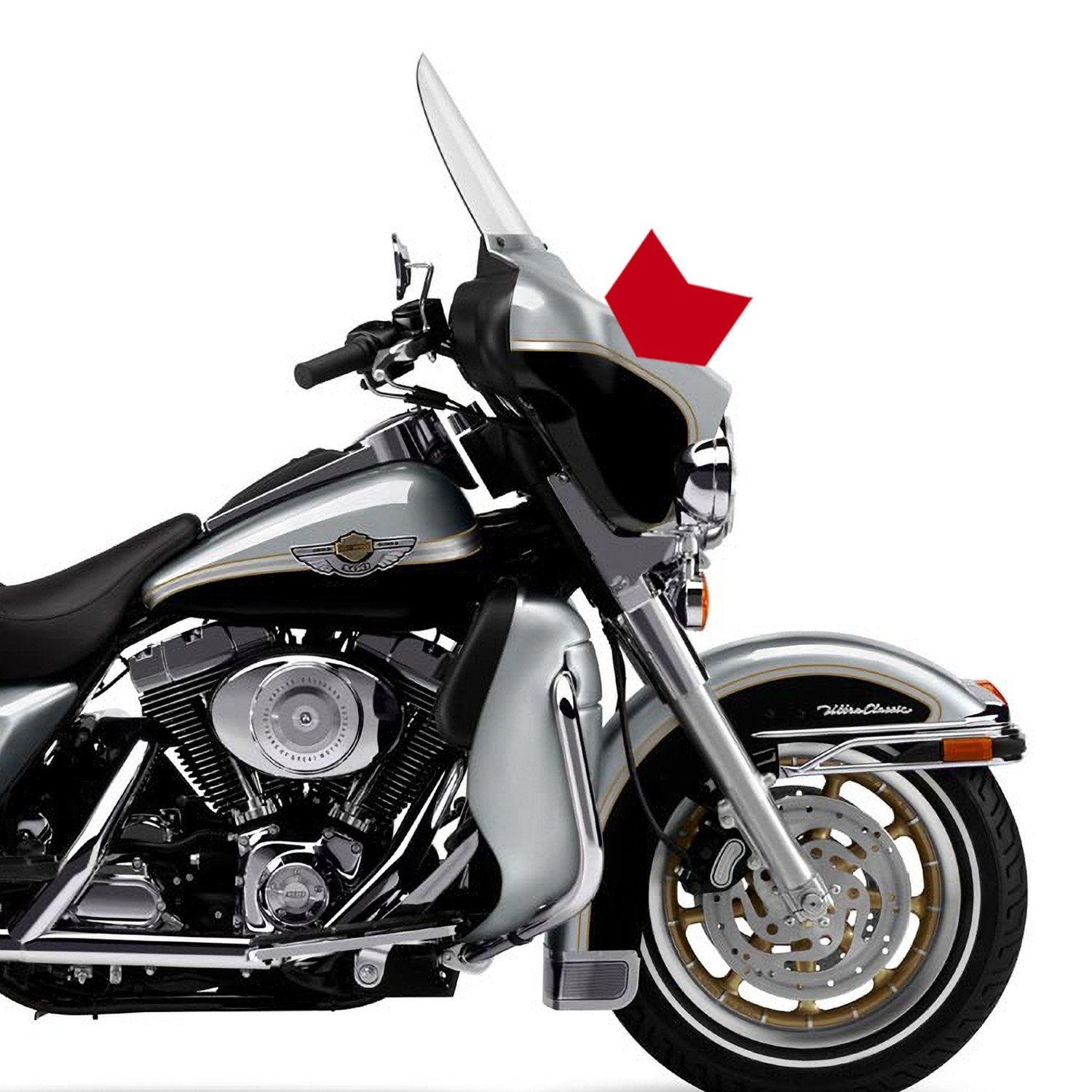 Decals for Harley-Davidson Touring FLHTC Front Fairing