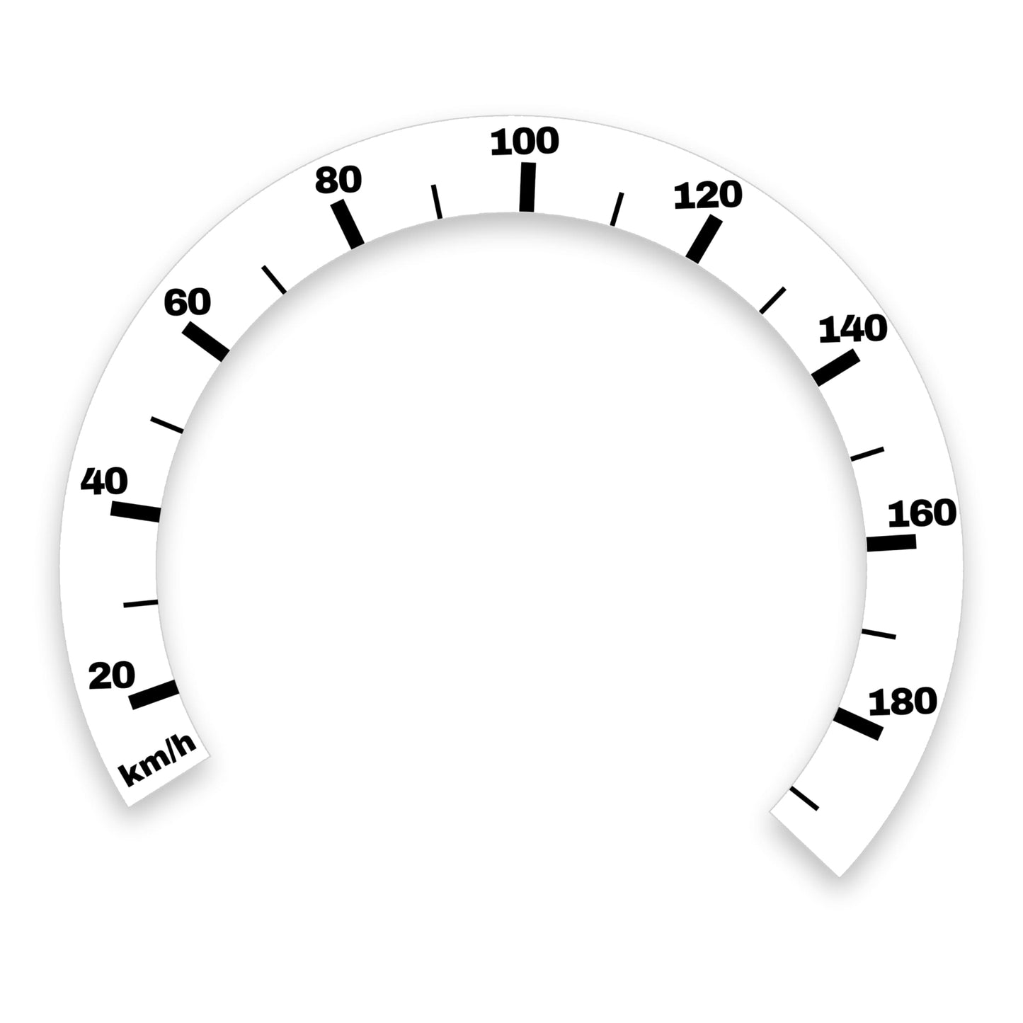 Speedometer sticker for Harley-Davidson Dyna Wide Glide FXDWG, 1991 - 2003