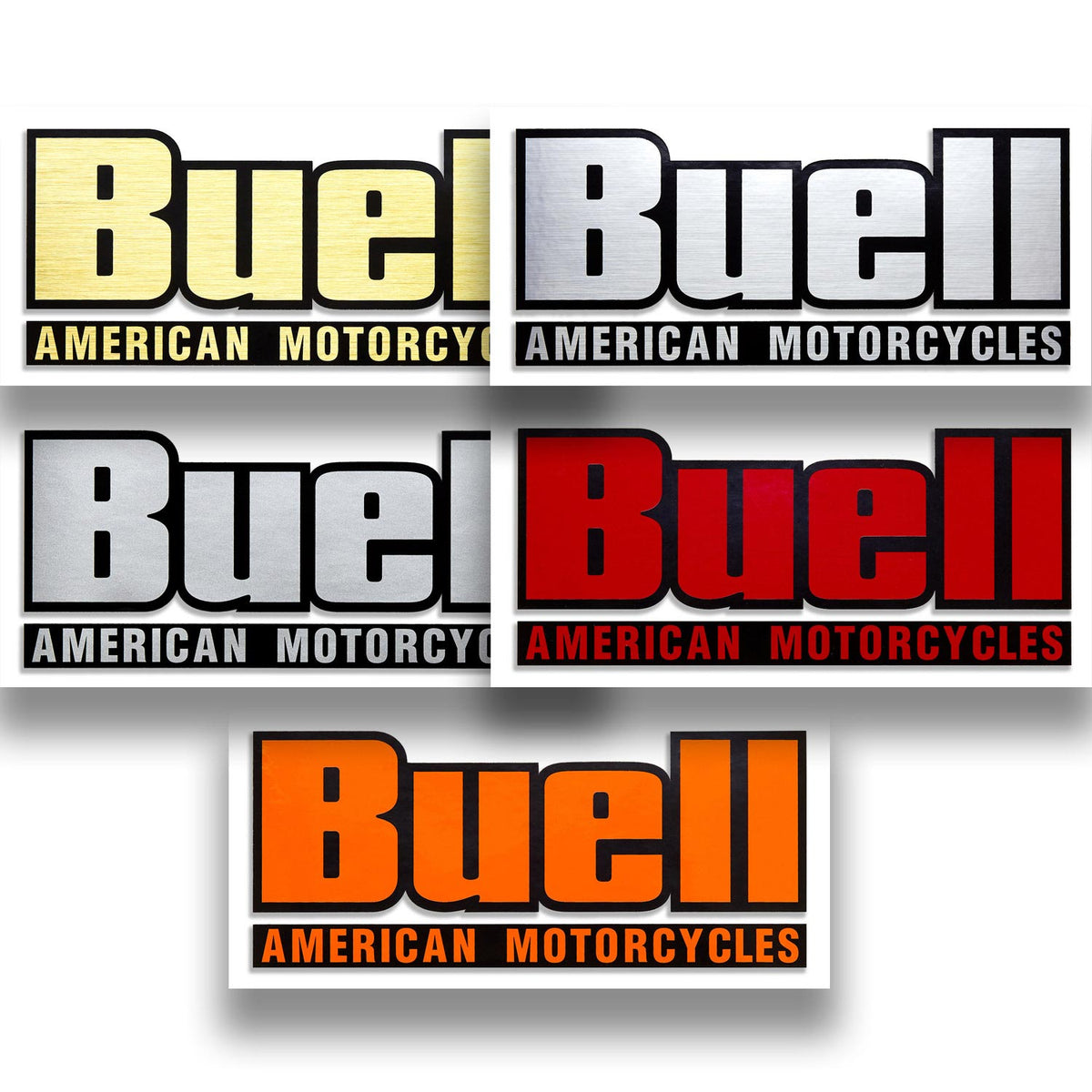 Buell motorcycle decals, two tone, many colors | Stickerhauz