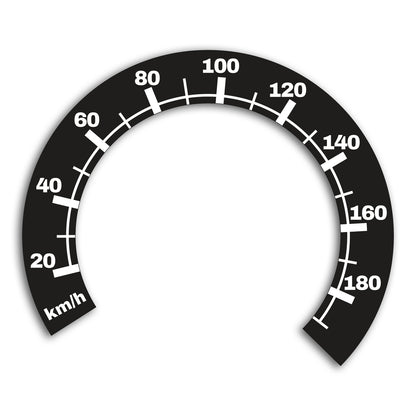 Speedometer sticker for Harley-Davidson Dyna, 1988 - 2017