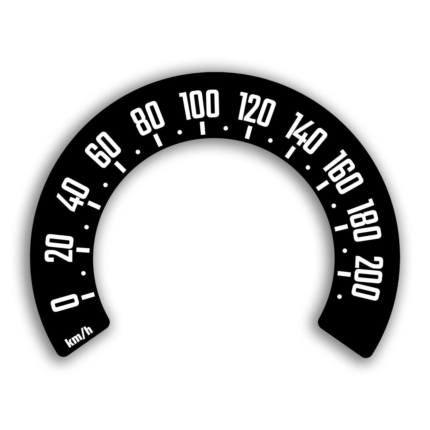 Harley-Davidson Speedometer Conversion Sticker | Stickerhauz