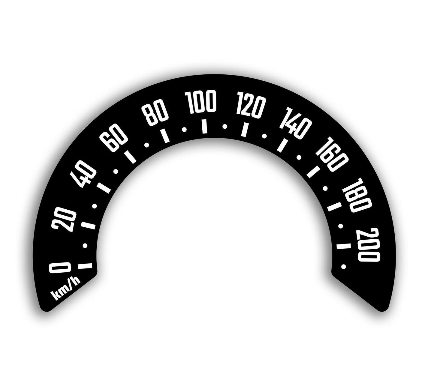 Harley-Davidson Speedometer Conversion Sticker | Stickerhauz