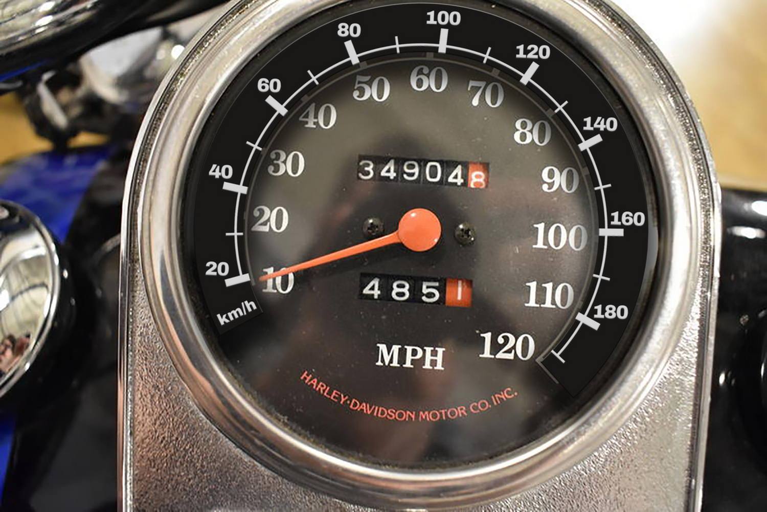 Harley davidson fatboy online speedometer